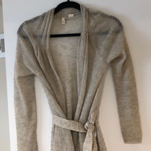 Sheer Anthropologie sweater cardigan